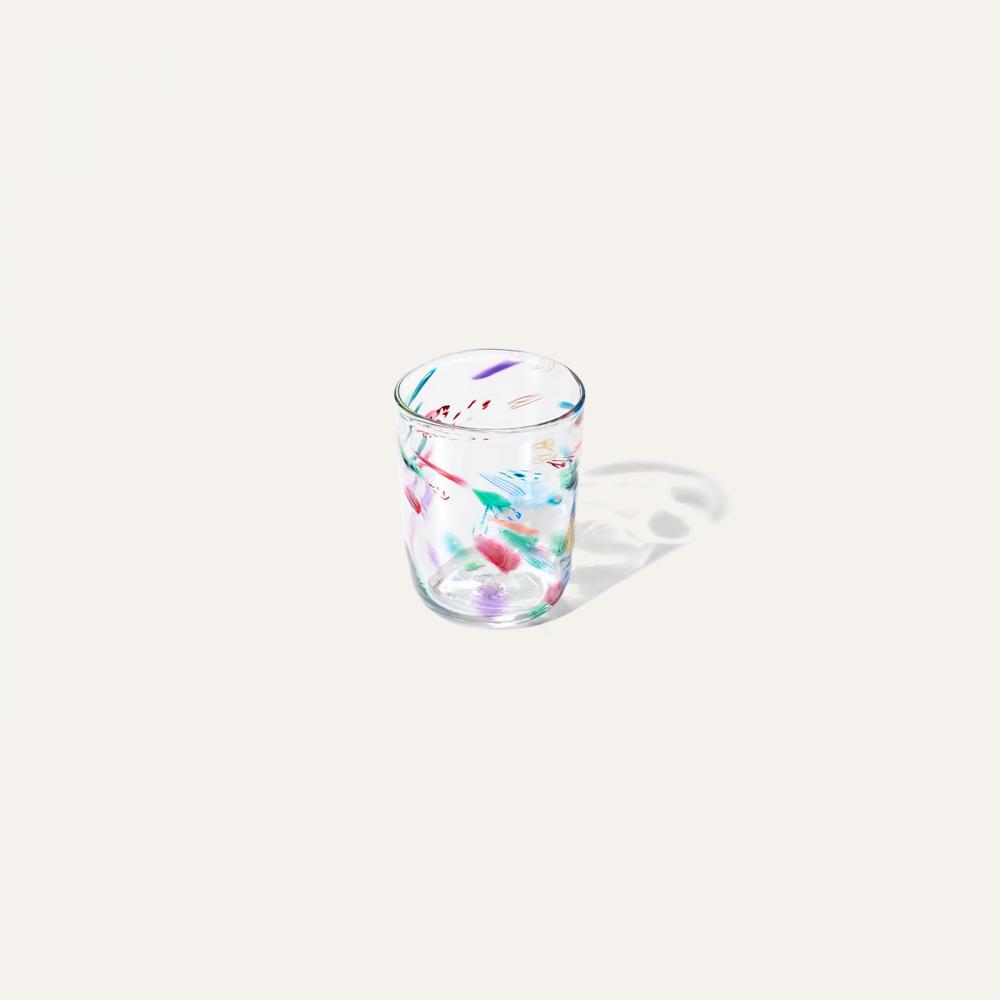 abstract glass tumbler