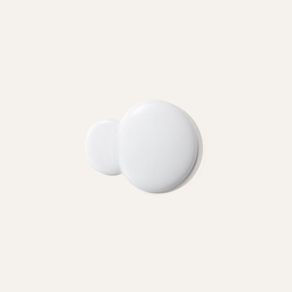 pure white glass object A