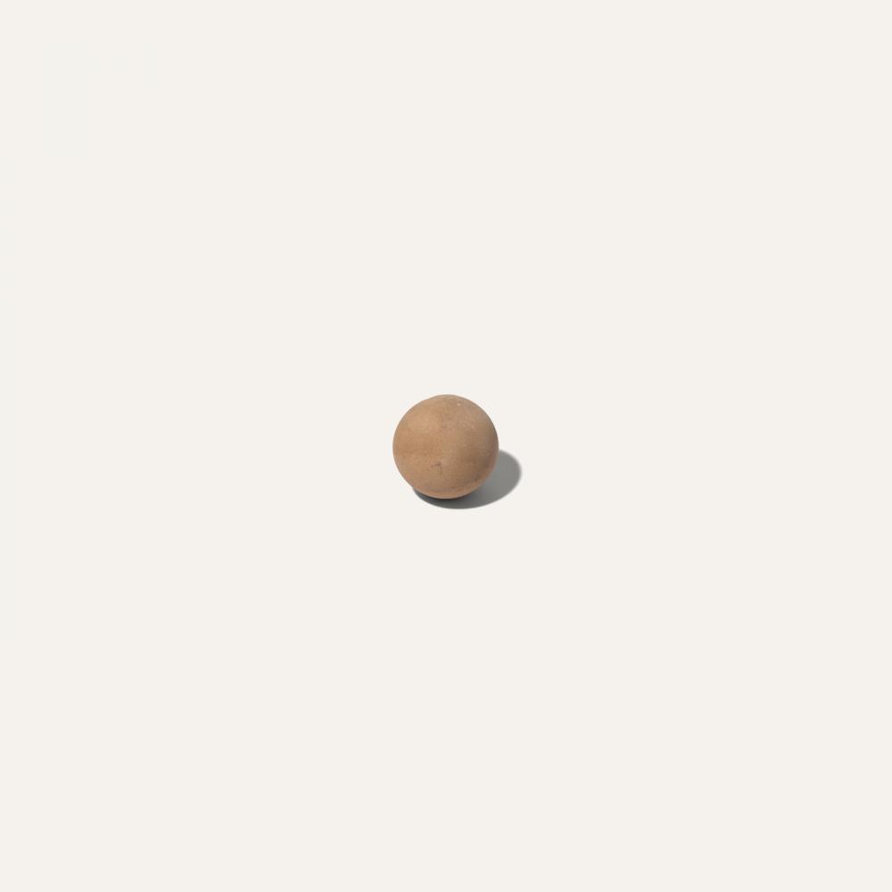 plaster ball object set brown