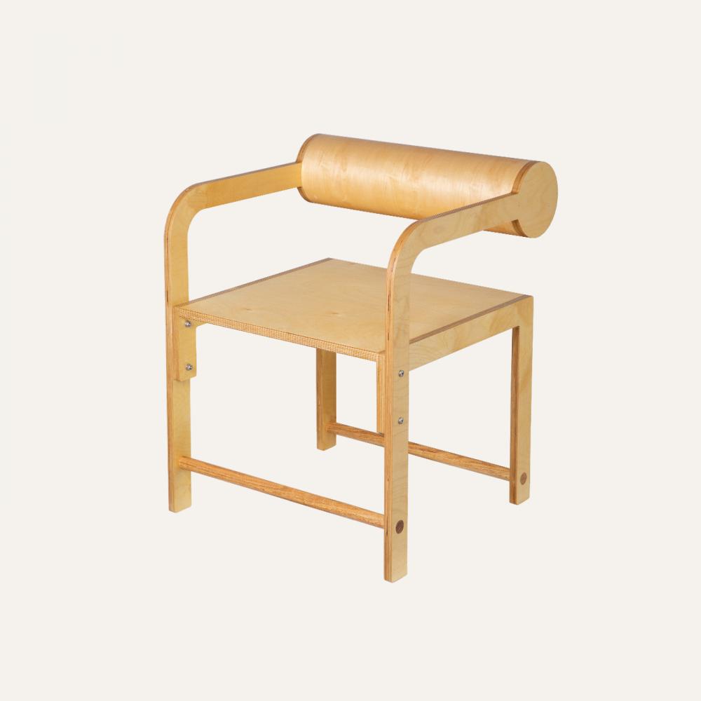 cylinder back arm chair