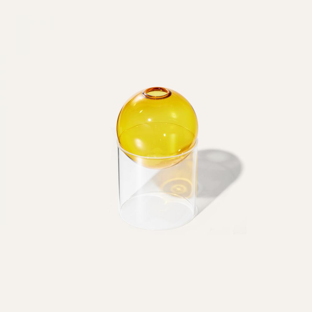bubble vase amber