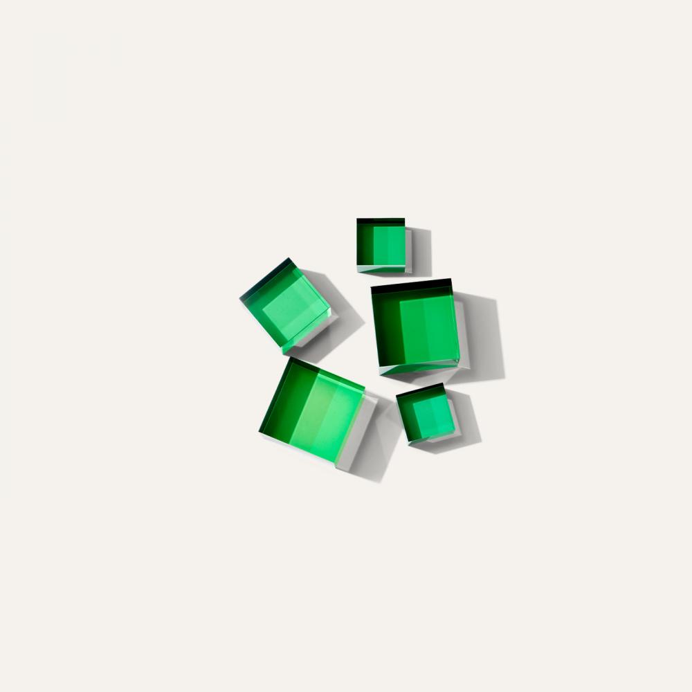 Acryl green cube set