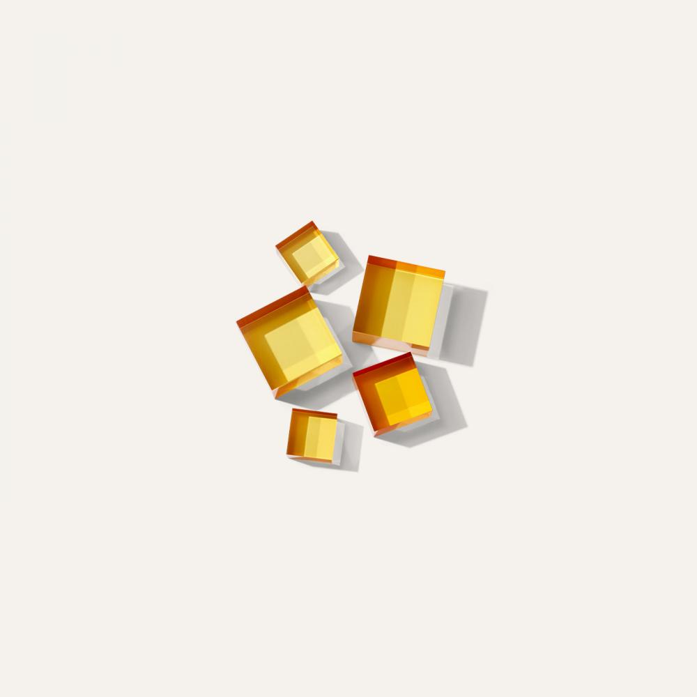 Acryl orange cube set