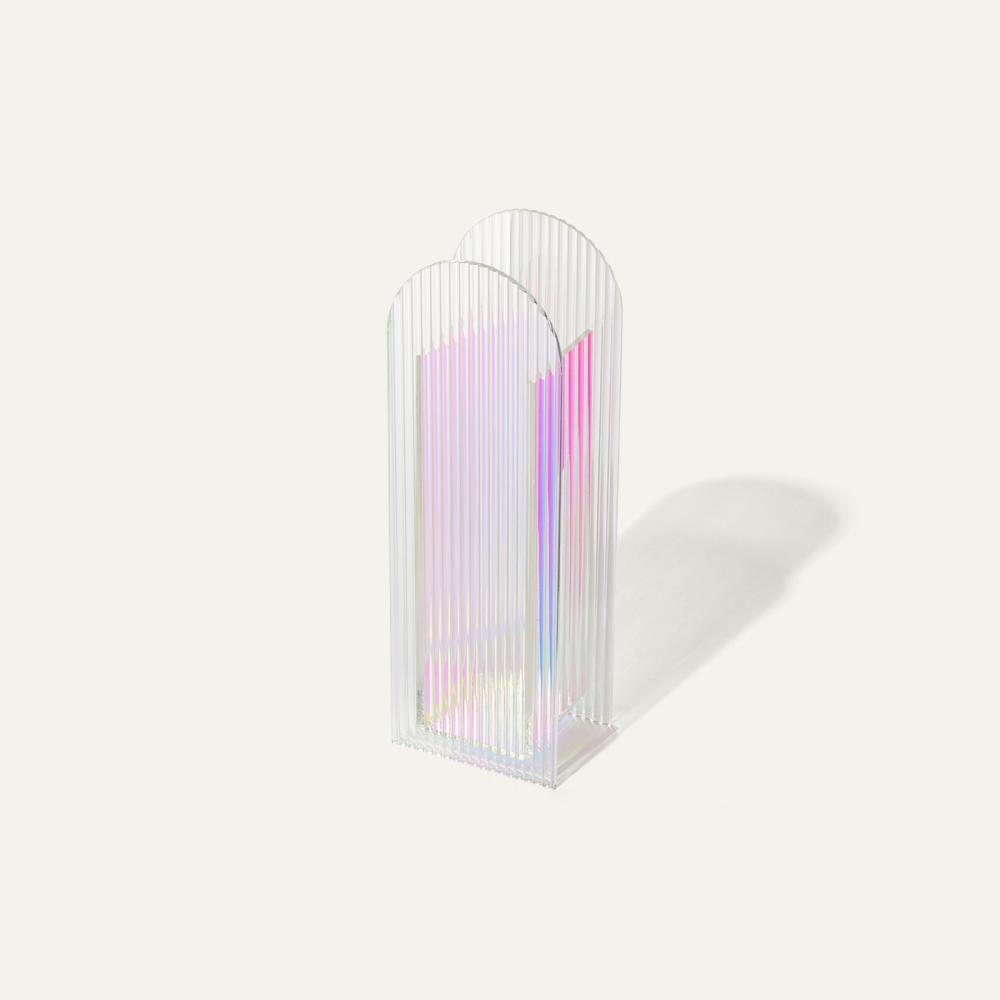 Acrylic geometric vase aurora