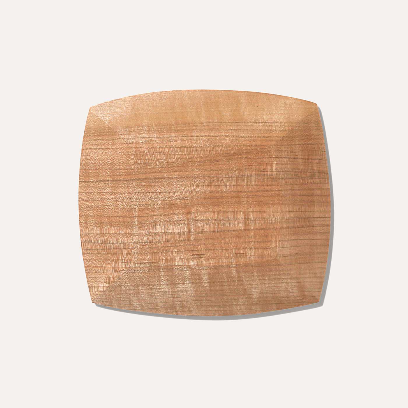 square wood plate