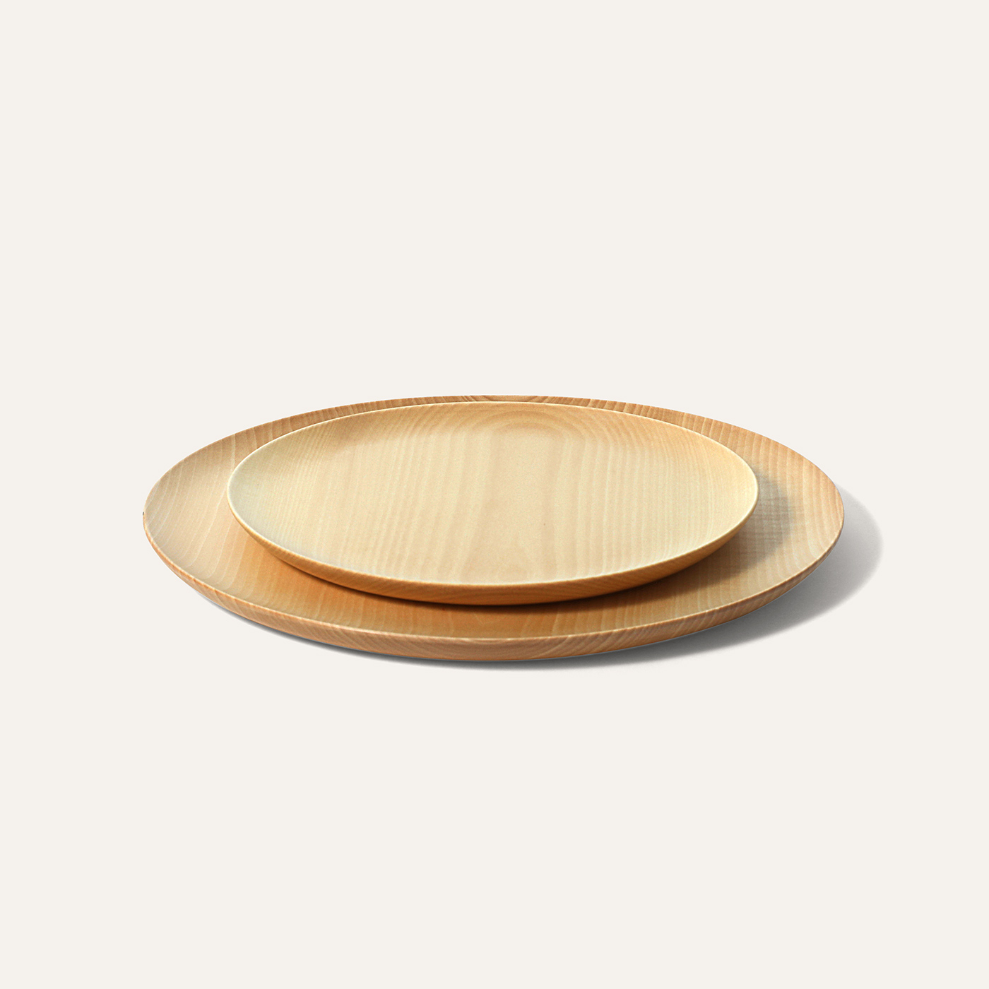 Cara wood plate L