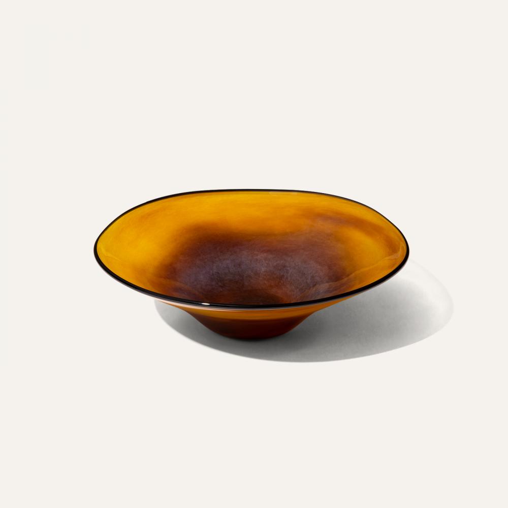 glass yellow bowl M