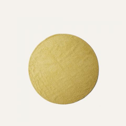 circle rug yellow