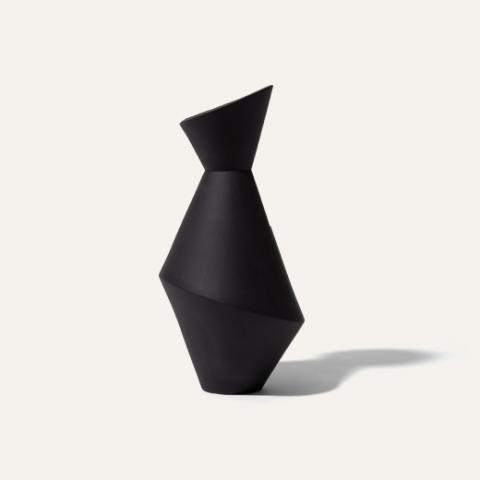 handmade vase black