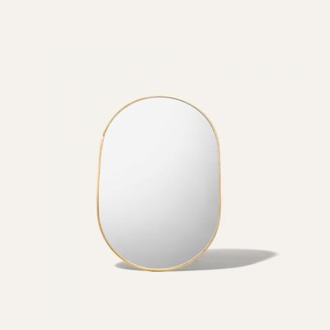 brass mirrer oval
