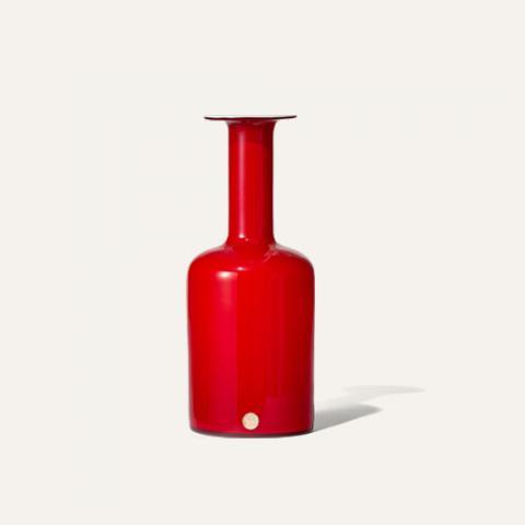gul deep red vase M