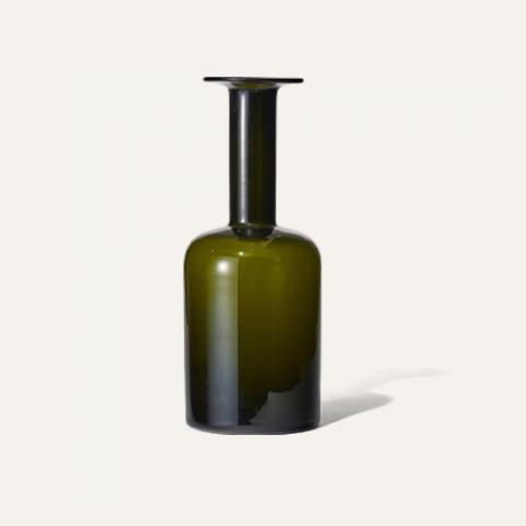 gul clear green vase M