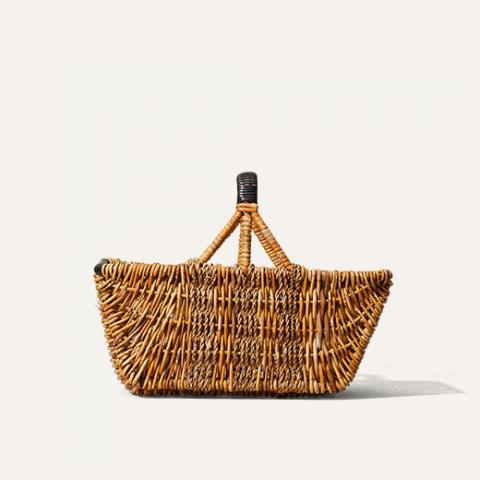 black handle basket