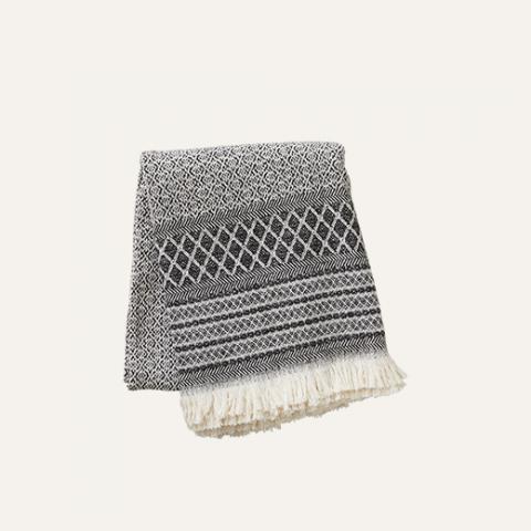 jacquard switching pattern throw