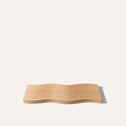 wave wood tray