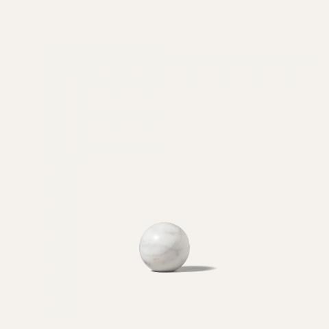 marble ball white