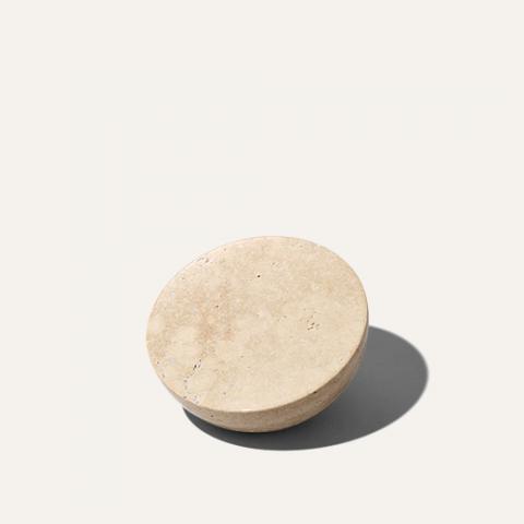 travertine hemisphere bookend