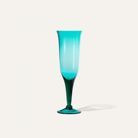 green wine glass slim