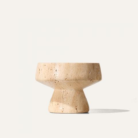 Travertine palo santo holder