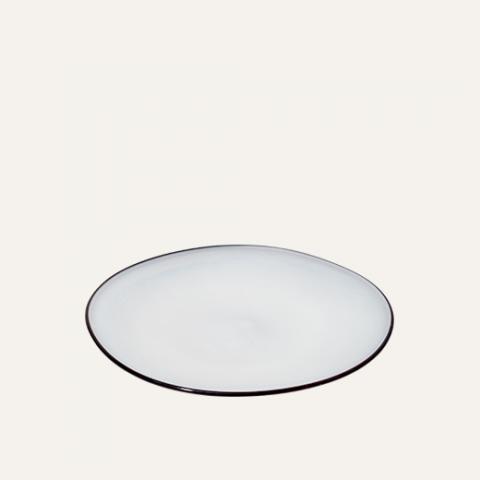 glass ivory plate S