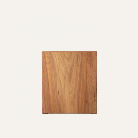 cube wood side table