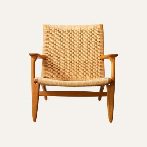 CH25 chair & CH53 ottoman