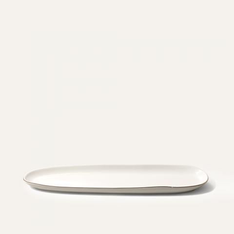 oblong plate