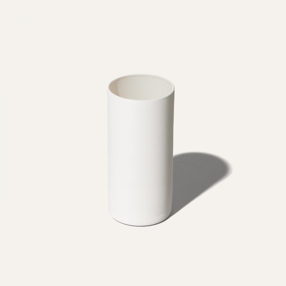 cylinder matte vase ivory
