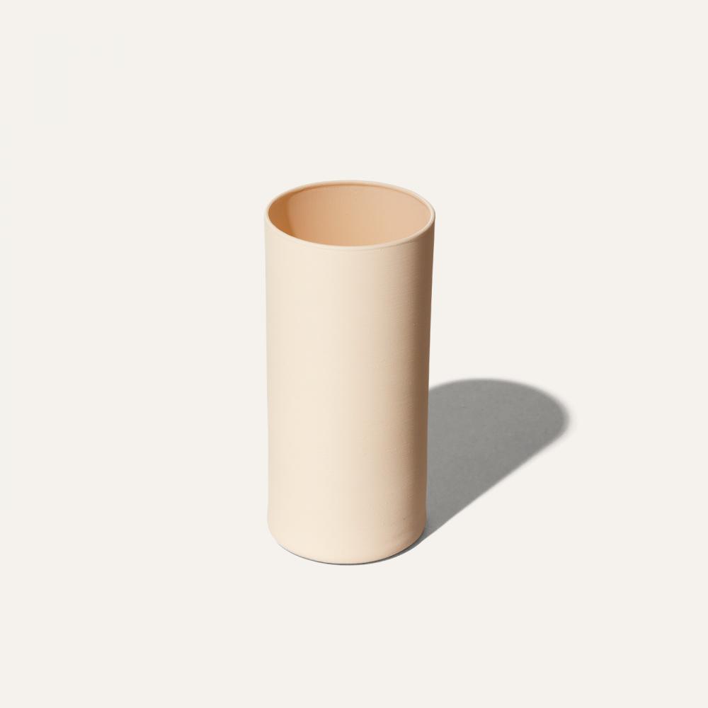cylinder matte vase peach