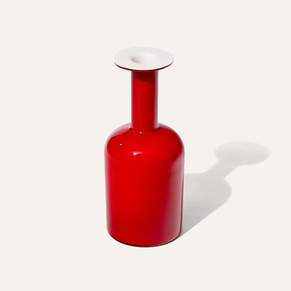 gul deep red vase L