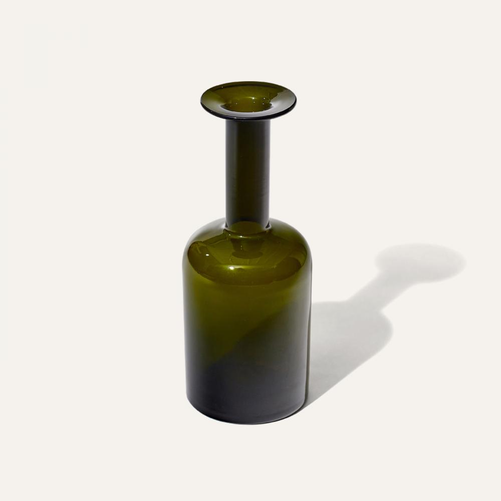 gul clear green vase M