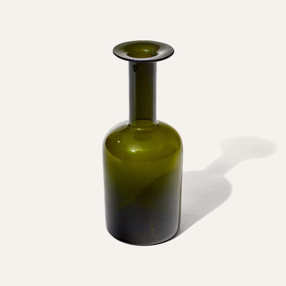 gul clear green vase L