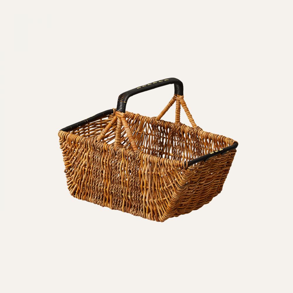 black handle basket
