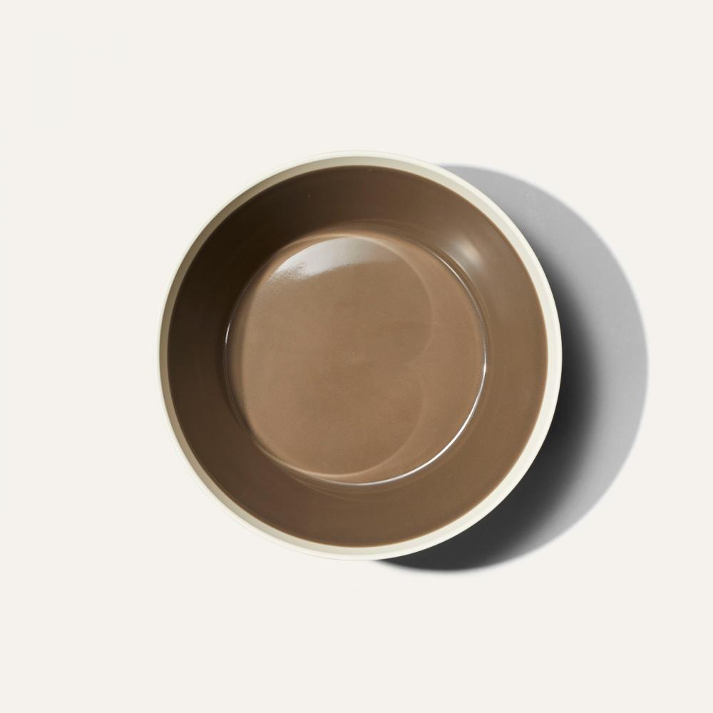 dishes bowl L -fawn brown