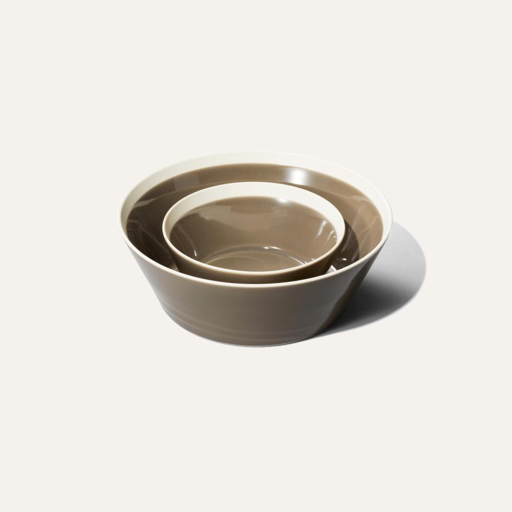 dishes bowl S -fawn brown