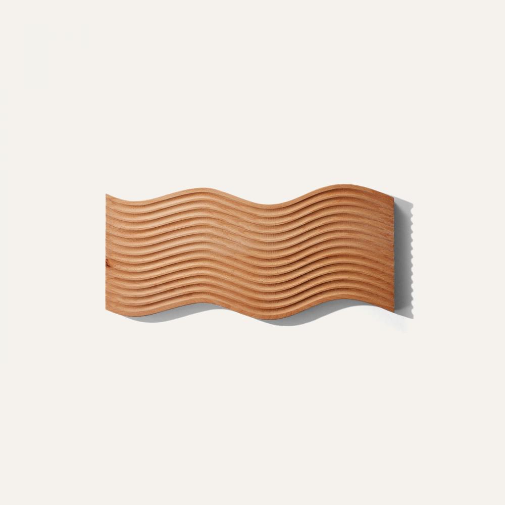 wave wood tray