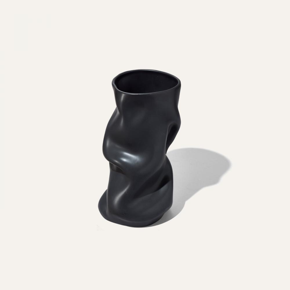 Collapse Vase black