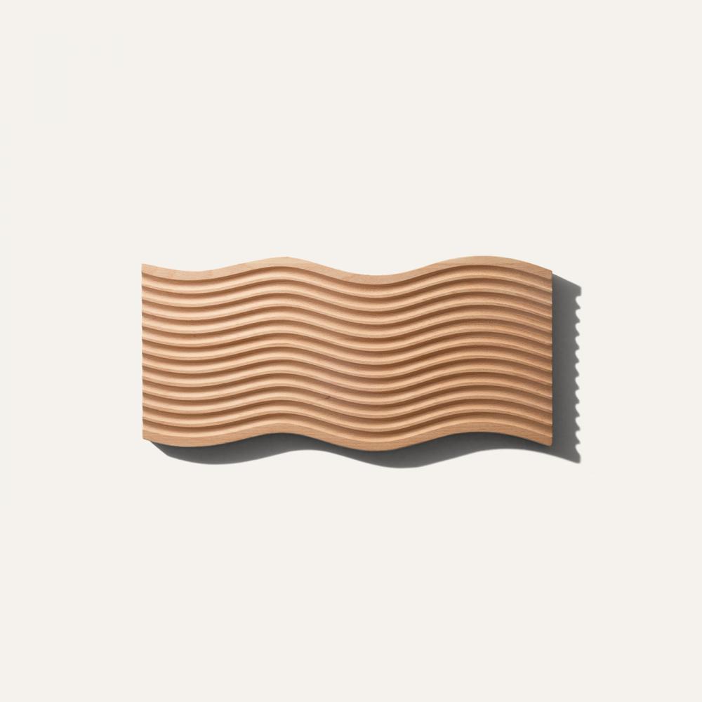 wave wood tray