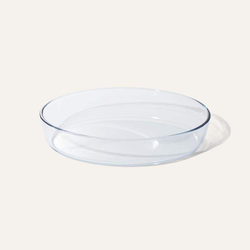 oval glass bowl L