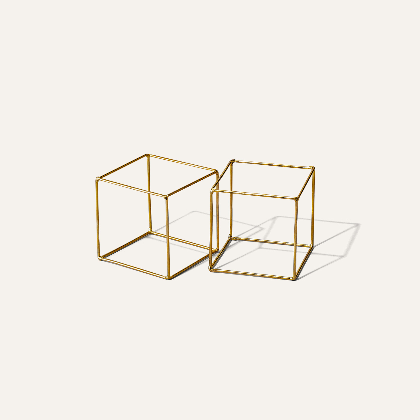 brass cube