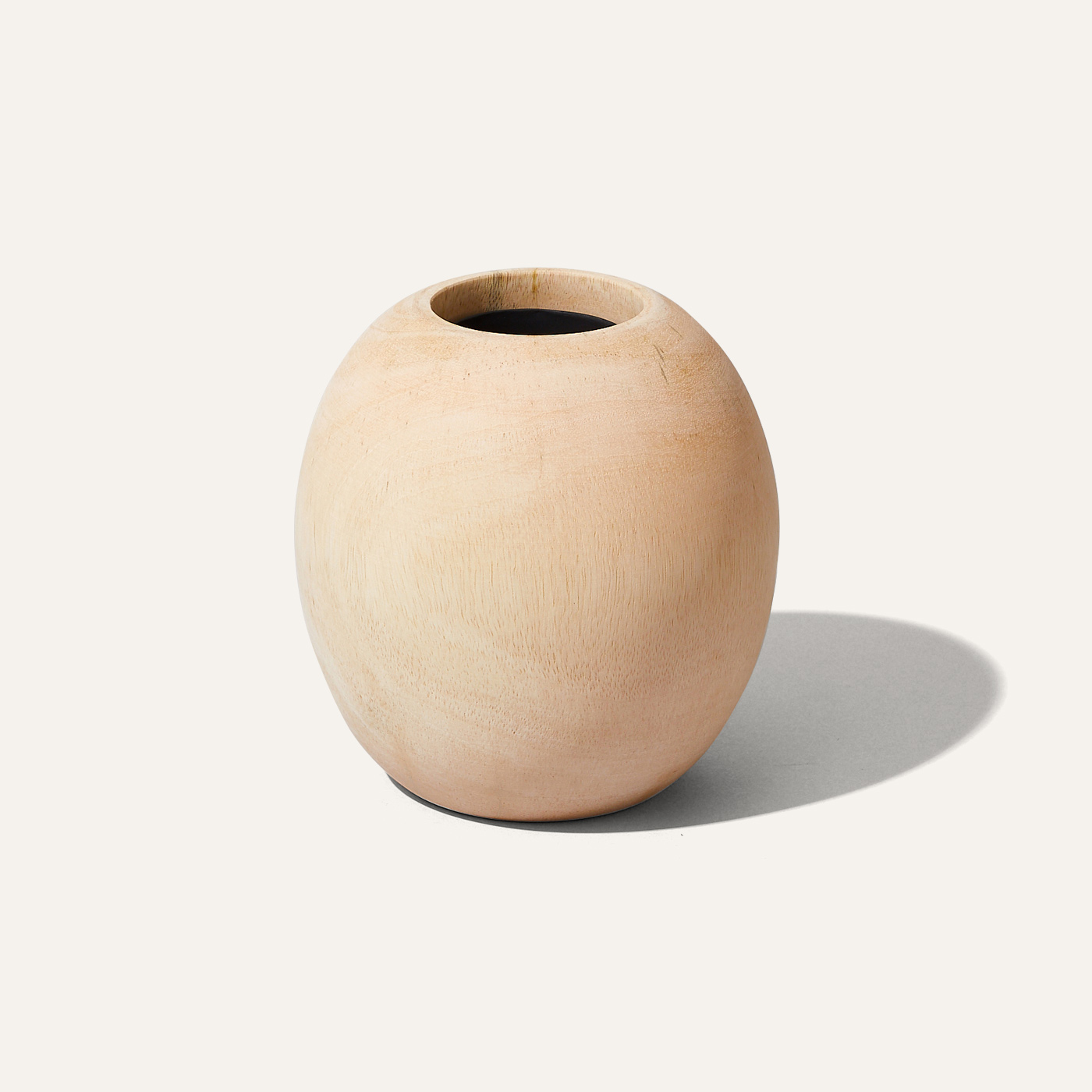 mango wood vase natural